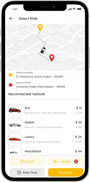 Uber Clone Customer App Features